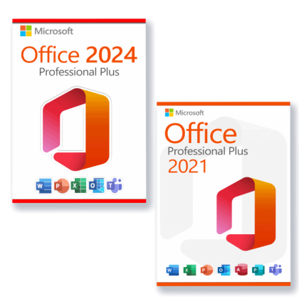Microsoft Office 2024 Pro Plus + Microsoft Office 2021 Pro Plus Lizenz für 3 PC
