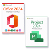 Microsoft Office 2024 Professional Plus + Microsoft Project 2024 Professional für 3 PC